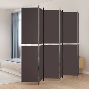 vidaXL 6-panelov&yacute; parav&aacute;n hned&aacute; 300x220 cm l&aacute;tkov&yacute;
