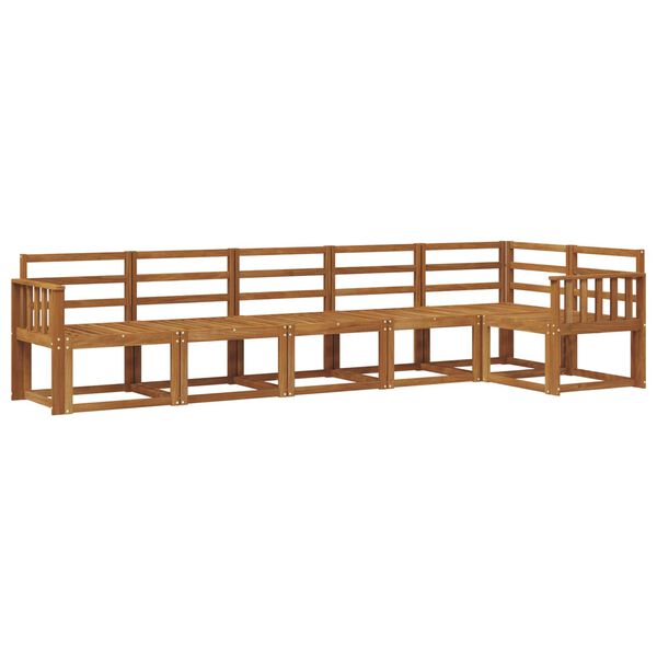 vidaXL Z&aacute;hradn&aacute; s&uacute;prava gaučov 6 pcs Pr&iacute;rodn&aacute; Pevn&eacute; ak&aacute;ciov&eacute; drevo