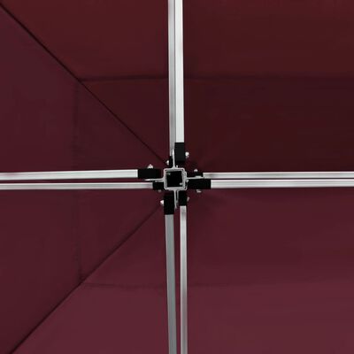 vidaXL Profesionálny skladací stan+steny,hliník 4,5x3m, vínovo červený