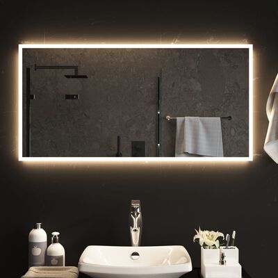 vidaXL LED kúpeľňové zrkadlo 50x100 cm