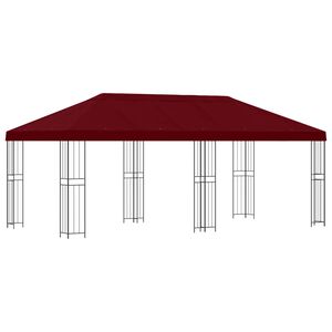 vidaXL Alt&aacute;nok so stenami 6 x 3 m V&iacute;novo červen&aacute; Polyester a oceľ 190