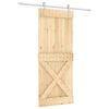 vidaXL Posuvn&eacute; dvere Pr&iacute;rodn&aacute; a biela 85 x 210 cm