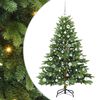 vidaXL Umel&yacute; vianočn&yacute; stromček s 150 LED-i Zelen&aacute; 150 cm PE a PVC