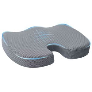 vidaXL Podložka na sedadlo Biely 47 x 37 x 8 cm Pam&auml;ťov&aacute; pena