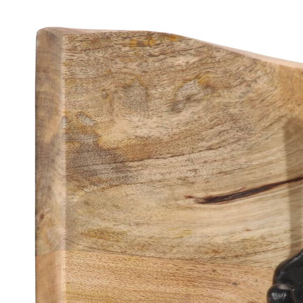 vidaXL N&aacute;stenn&yacute; ve&scaron;iak na kab&aacute;ty so 4 h&aacute;čikmi mangovn&iacute;kov&yacute; mas&iacute;v