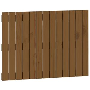 vidaXL Nástenné čelo postele medovohnedé 82,5x3x60 cm masívna borovica