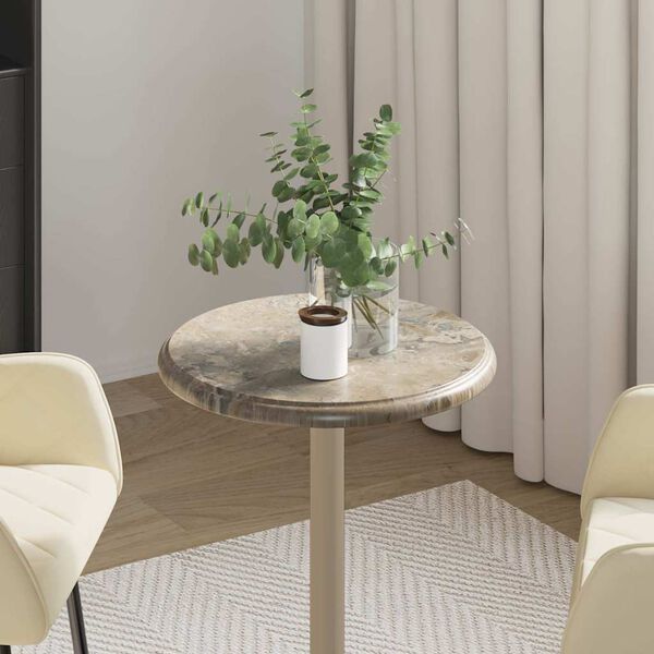 vidaXL Stolov&aacute; doska siv&aacute; &Oslash;40x2,5 cm mramor