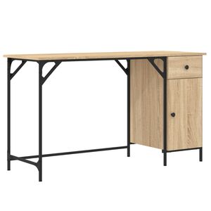 vidaXL St&ocirc;l dub sonoma 131x48x75 cm kompozitn&eacute; drevo