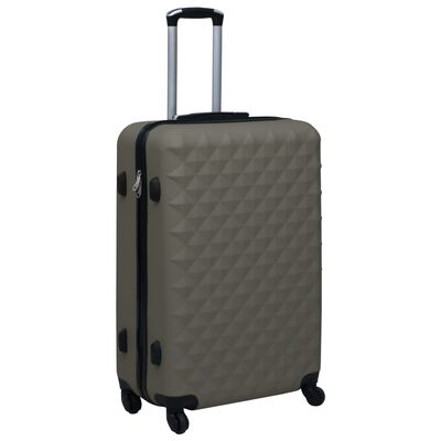 vidaXL Cestovný kufor s tvrdým krytom antracitový ABS