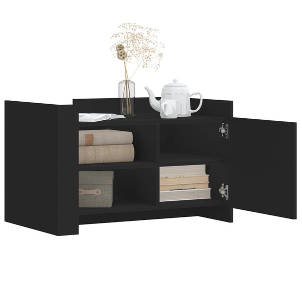 vidaXL Konferenčný stolík čierny 80x50x50 cm kompozitné drevo