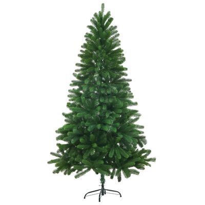 vidaXL Osvetlený umelý vianočný stromček 150 cm, zelený