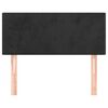 vidaXL Čelo postele čierne 90x5x78/88 cm zamat