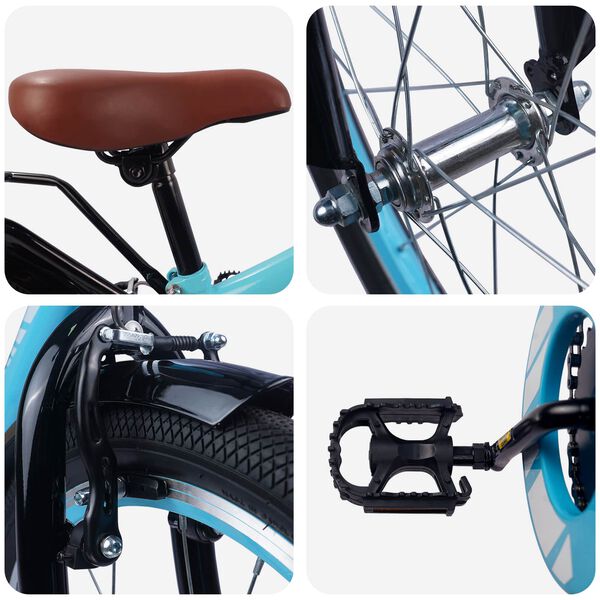 vidaXL Detsk&eacute; Kolo 18 Palcov pre deti od 5 do 7 rokov Svetlomodr&aacute;