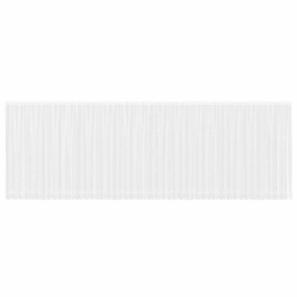 vidaXL Čipkov&aacute; z&aacute;clona so z&aacute;clonami Biela 220 x 1200 cm Polyester