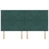 vidaXL Zadn&eacute; čelo s čelnou doskou Tmavozelen&aacute; 180 cm Zamat