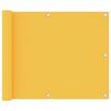 vidaXL Balk&oacute;nov&aacute; mark&iacute;za, žlt&aacute; 75x600 cm, oxfordsk&aacute; l&aacute;tka