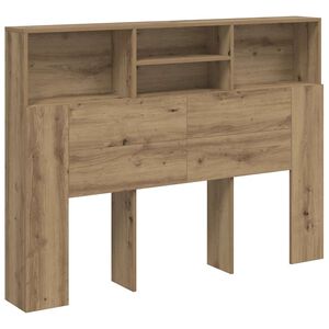 vidaXL Skrinka s čelom postele, dubov&aacute;, remeseln&iacute;cka 140x19x103,5 cm