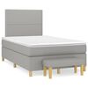vidaXL Boxspring posteľ s matracom bledosiv&aacute; 120x190 cm l&aacute;tka