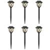vidaXL Vonku umiestnen&eacute; sol&aacute;rne svetl&aacute; s pozemn&yacute;m kol&iacute;kom 6 pcs 42 cm