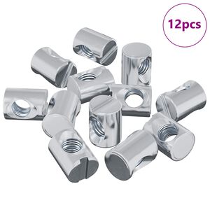 vidaXL N&aacute;bytkov&aacute; z&aacute;tka 12 pcs Zinkovan&yacute; M6 x 13 mm Železo