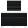 vidaXL Boxspring posteľ s matracom čierna 120x190 cm l&aacute;tka