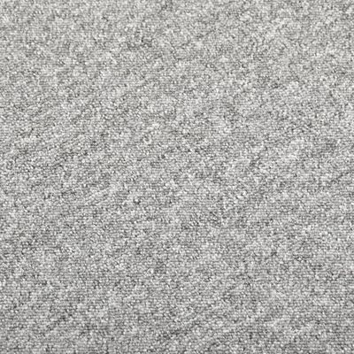 vidaXL Kobercové podlahové dlaždice 20 ks 5 m² 50x50 cm bledosivé