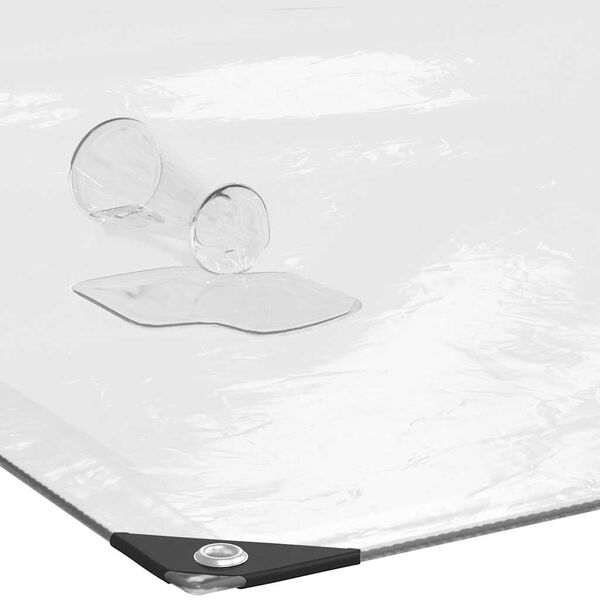 vidaXL Priehľadn&aacute; plachta s okami 4x5 m Polyetyl&eacute;n