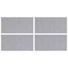 vidaXL Schodov&yacute; ro&scaron;t Obdĺžnikov&yacute; 4 pcs Strieborn&aacute; 50 x 25 cm Hlin&iacute;k