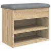 vidaXL Lavička na top&aacute;nky dub sonoma 62x32x50 cm kompozitn&eacute; drevo