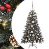 vidaXL Umel&yacute; vianočn&yacute; stromček Zelen&aacute; 120 cm PVC, plast a oceľ