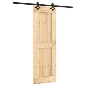 vidaXL Posuvn&eacute; dvere 70 x 210 cm Mas&iacute;vne borovicov&eacute; drevo (neupraven&eacute;)