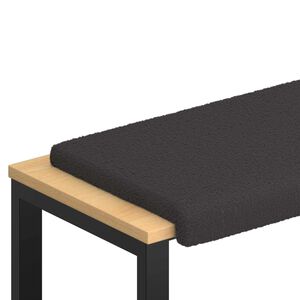 vidaXL Vank&uacute;&scaron; na lavičku Sherpa l&aacute;tka Tmavosiv&aacute; Hĺbka 35 cm
