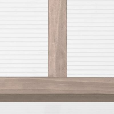 vidaXL Skleník sivý 110x58,5x39 cm jedľové drevo