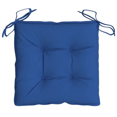 vidaXL Podložky na stoličku 4 ks, modré 50x50x7 cm, oxfordská látka