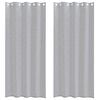 vidaXL Voile z&aacute;clona 2 ks Tmavo &scaron;ed&aacute; 260 x 140 cm Polyester