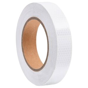 vidaXL Reflexn&aacute; p&aacute;ska biela 2,5 cmx20 m PVC