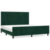 vidaXL Posteľ bez matraca tmavozelen&yacute; 160x200 cm zamat
