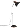 vidaXL Podlahov&aacute; lampa 25 W čierna 30x30x90-150 cm E27