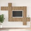 vidaXL Zostava TV skriniek 10 pcs dub artisan 30.5 x 30 x 90 cm