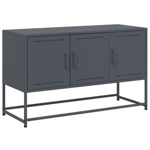 vidaXL TV skrinka antracitov&aacute; 100,5x39x60,5 cm oceľ