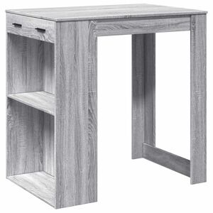 vidaXL Barov&yacute; st&ocirc;l siv&yacute; sonoma 102x70x103,5 cm kompozitn&eacute; drevo