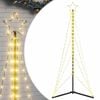 vidaXL LED vianočn&yacute; stromček 363 LED tepl&aacute; biela 182 cm