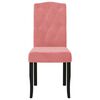vidaXL Jed&aacute;lensk&eacute; stoličky 4 ks ružov&eacute; zamatov&eacute;