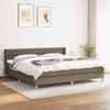 vidaXL Boxspring posteľ s matracom sivohned&yacute; 200x200 cm l&aacute;tka