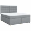 vidaXL Boxspring posteľ s matracom bledosiv&aacute; 180x200 cm l&aacute;tka