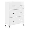vidaXL Z&aacute;suvkov&yacute; kabinet Biela s vysok&yacute;m leskom 66 x 34,5 x 90 cm