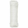 vidaXL Lano na čln 9 m 2 Biela Polyester