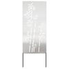 vidaXL Z&aacute;hradn&aacute; clona na s&uacute;kromie Kvetinov&yacute; Strieborn&aacute; 50 x 140 cm