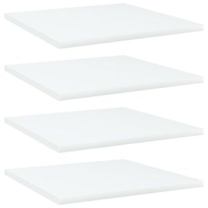 vidaXL Pr&iacute;davn&eacute; police 4 ks, biele 40x40x1,5 cm, kompozitn&eacute; drevo