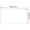 vidaXL N&aacute;stenn&aacute; magnetick&aacute; tabuľa čierna 40x20 cm tvrden&eacute; sklo